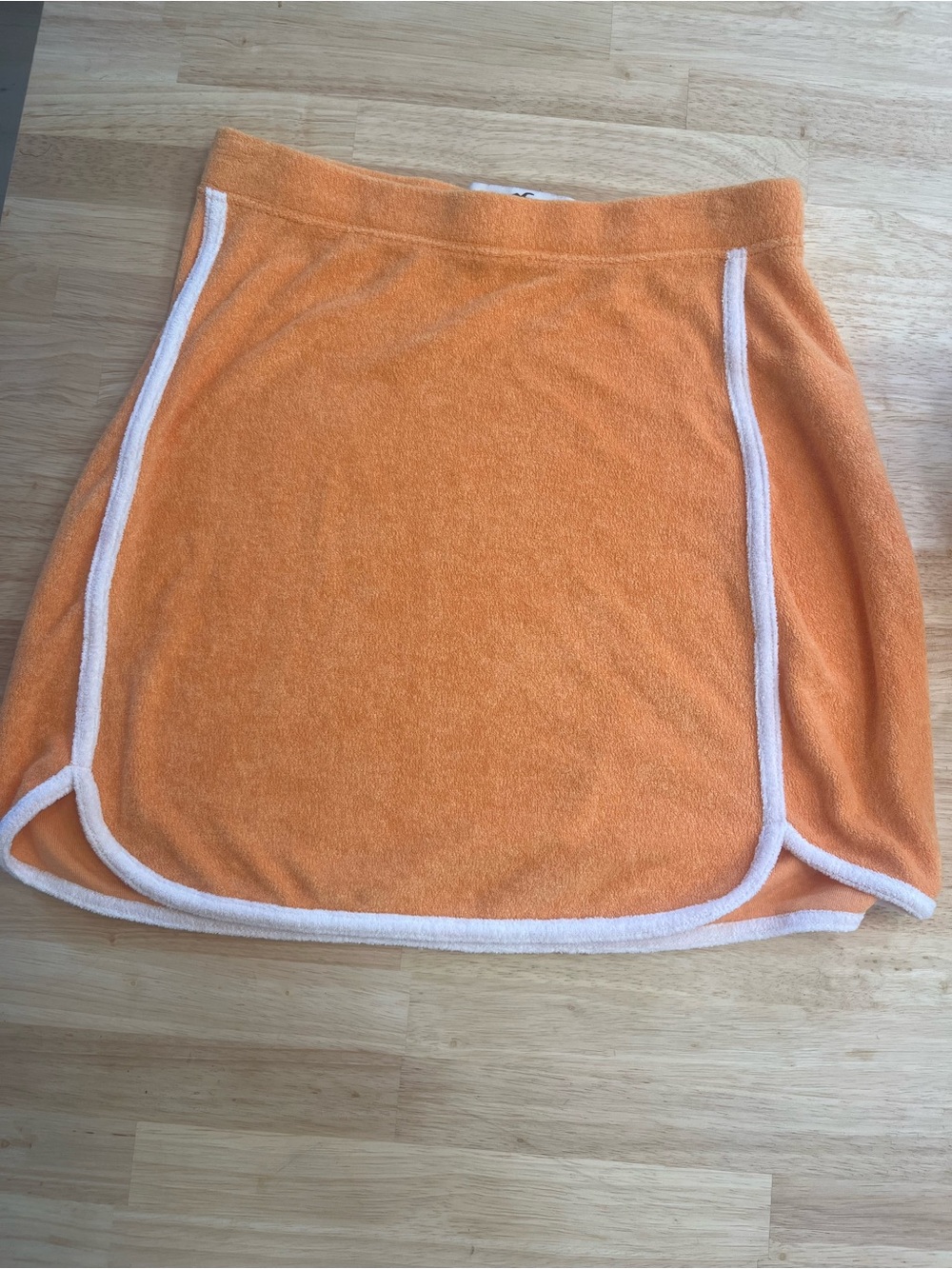 Hollister Orange Mini Skirt with White Trim